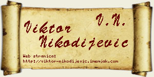 Viktor Nikodijević vizit kartica